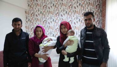 Depremzede iki aile 39 gün sonra bebeklerine kavuştu