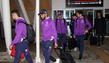 Fiorentina, Sivasspor maçı için kente geldi