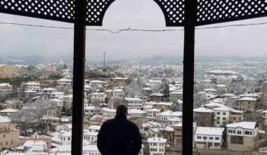 Osmanlı kenti Safranbolu kar manzaralarıyla kendine hayran bırakıyor