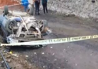 Otomobil yoldan 25 metre aşağıya düştü: 1 ölü