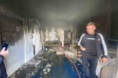 Antalya’da iki depremzede kardeşin kaldığı mekan yandı