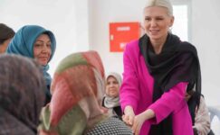 Başkan V. Subaşı Ramazan mukabelesine katılan kadınlar ile buluştu