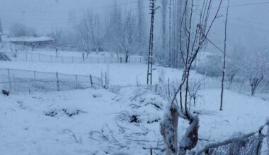 Batman’da etkili olan kar yağışı köy ve mezra yollarını ulaşıma kapattı
