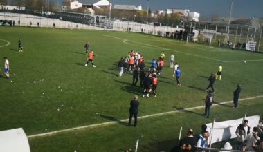 Bolu’da amatör küme maçında ortalık karıştı, önce saha sonra tribünler birbirine girdi
