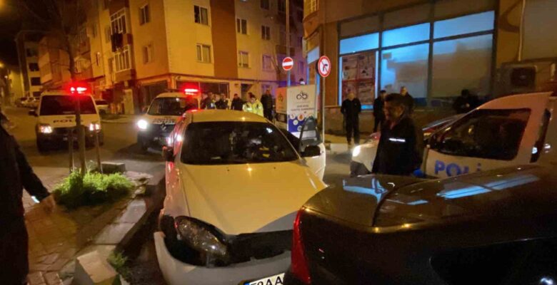 ’Dur’ ihtarına uymayan alkollü sürücü kaza yapınca yakalandı