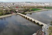 Edirne’de son yağışlarla birlikte Tunca ve Meriç Nehirleri’nin debisi 2 kat arttı