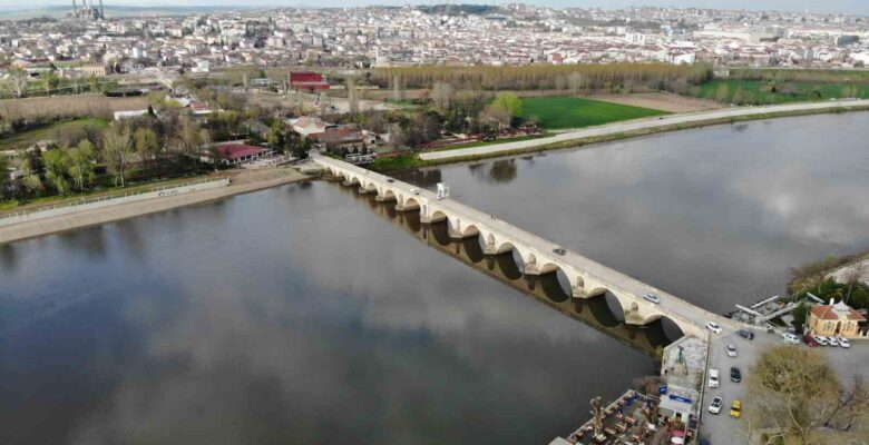 Edirne’de son yağışlarla birlikte Tunca ve Meriç Nehirleri’nin debisi 2 kat arttı