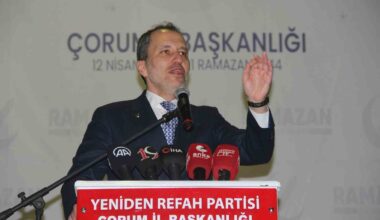 Erbakan: “PKK ve FETÖ’nün açıkça destek verdiği 7’li ittifaka milletimizi teslim etmemek adına Cumhur İttifakı’na katıldık”