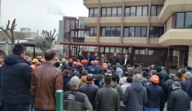 Gübretaş’ta işçiler ayaklandı, sloganlarla yönetim binasına yürüdü