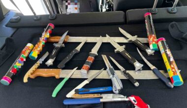 Kayserispor taraftarlarını taşıyan otobüslerde bıçak, çakı ve falçata yakalandı