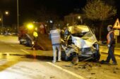 Kilis’te hafif ticari araçla tır çarpıştı: 1 yaralı