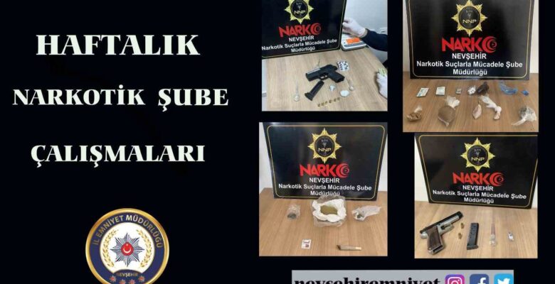 Nevşehir’de narkotik operasyonu; 18 gözaltı