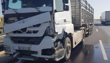 Nusaybin’de tır otomobille çarpıştı: 1 yaralı