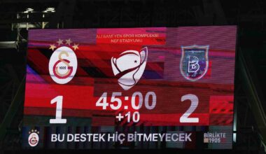 Ziraat Türkiye Kupası: Galatasaray: 1 – Medipol Başakşehir: 2 (İlk yarı)