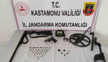 Kastamonu’da 47 adet sikke ele geçirildi: 2 gözaltı