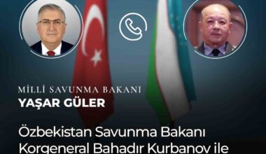 Milli Savunma Bakanı Güler Özbek mevkidaşı ile görüştü