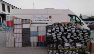 Ankara’da 815 bin adet boş makaron ve 535 kilo kaçak tütün ele geçirildi