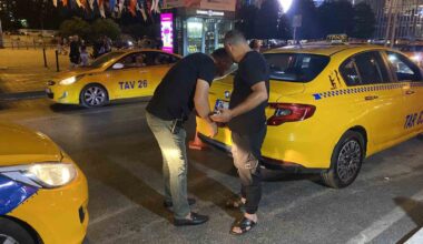 Beyoğlu’nda ticari taksilere yönelik uyuşturucu madde ve alkol denetimi