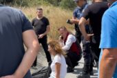 Arnavutköy’de kaza sonrası şoka giren hostes gözyaşlarına hakim olamadı