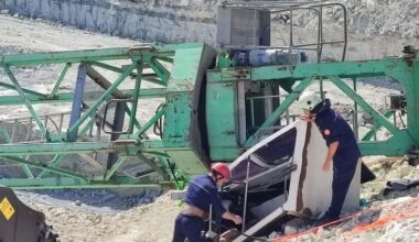 Arnavutköy’de sanayi sitesi inşaatında vinç devrildi: 1 işçi hayatını kaybetti