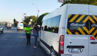 İzmir’de okul servisi denetimlerinde 124 sürücüye ceza