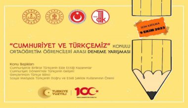 MEB’den lise öğrencileri arasında “Cumhuriyet ve Türkçemiz” konulu deneme yarışması