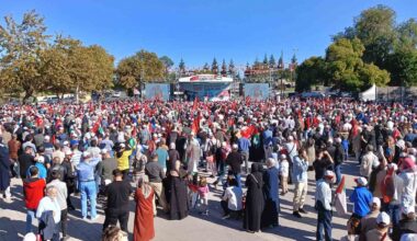 Ankara’da sivil toplum kuruluşlarından Filistin’e destek mitingi