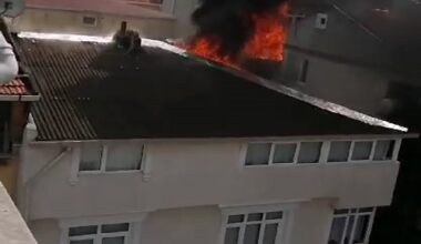 Avcılar’da korkutan çatı yangınında 1 kişi dumandan etkilendi