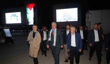 Büyük Filistin Mitingi öncesi AK Parti İstanbul İl Başkanı ve STK temsilcileri çalışmaları takip etti