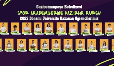 Gaziosmanpaşa Belediyesi Spor Akademisi’ndeki 23 öğrenci hedefledikleri üniversiteye yerleşti