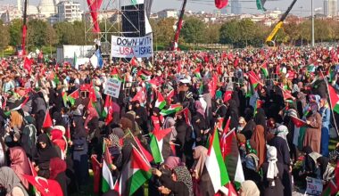 Maltepe’de binlerce kişi Filistin için bir araya geldi