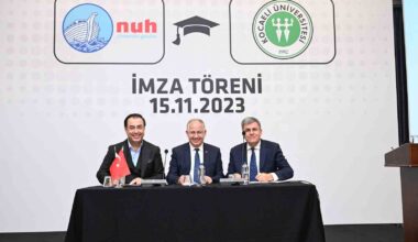 Nuh Çimento Grubu ile Kocaeli Üniversitesi arasında iş birliği imzaları atıldı