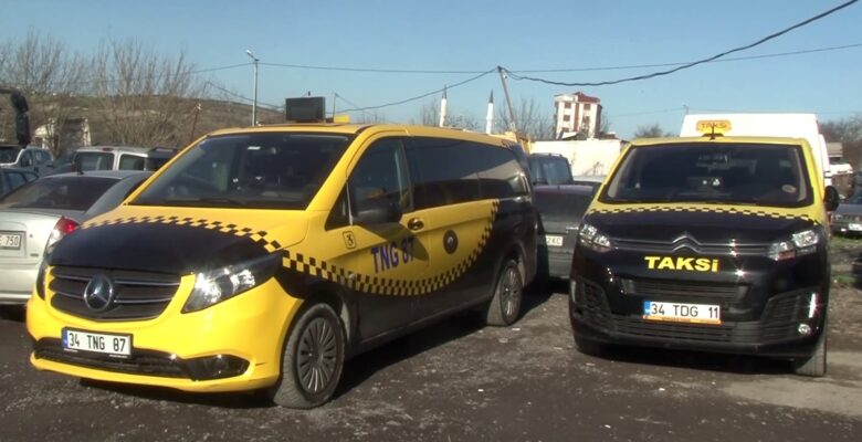Kaçakçılık için kullanılan taksiler çekildikleri otoparkta görüntülendi