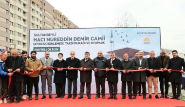 Sultanbeyli’de Hacı Nureddin Demir Camii ibadete açıldı