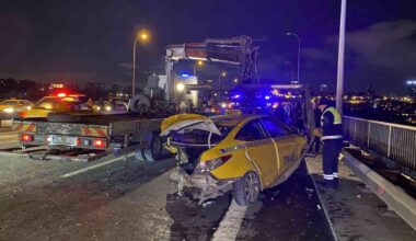 15 Temmuz Şehitler Köprüsü’nde çift yönlü zincirleme kazada 10 araç birbirine girdi: 3 yaralı