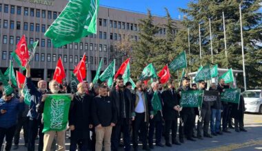 Ankara Filistin Dayanışma Platformu üyeleri, Ankara Barosunun suç duyurusuna ilişkin açıklamada bulundu