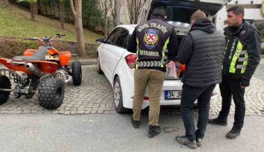 Ataşehir’de off road motosikletiyle drifte 22 bin 165 TL ceza