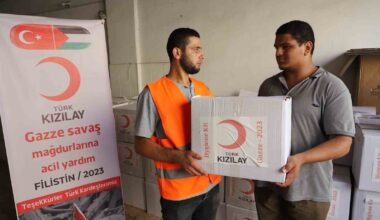 Kızılay tonlarca yardımı Gazze’ye ulaştırdı