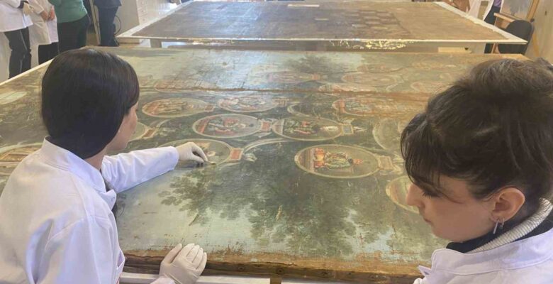 Sultan 1. Abdülhamid dönemi ait ’soyağacı’ tablosu restore ediliyor