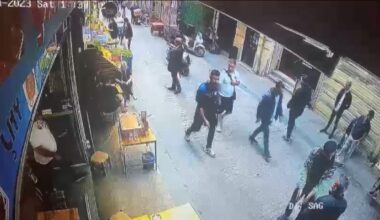 Taksim’de turistin yaşadığı dehşet kamerada: Otel yalanıyla kandırıp barda gasbedip darp ettiler