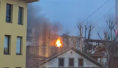 Beşiktaş’ta ahşap binada yangın