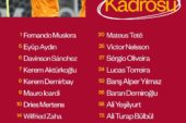 Galatasaray’ın MKE Ankaragücü maçı kamp kadrosu belli oldu