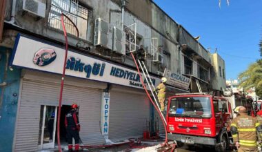 İzmir Kemeraltı Çarşısı’nda çıkan yangın kontrol altına alındı
