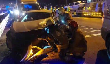 Sultanbeyli TEM Otoyolu’nda karşıya geçmeye çalışan köpek, zincirleme kazaya neden oldu: 12 yaralı