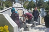 Arnavutköy’de mezarlıklarda bayram öncesi yoğunluk