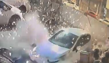 Bakan Ali Yerlikaya açıklamıştı… Kağıthane’deki otoparka el bombalı saldırı kamerada