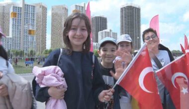 Çocuklar “TRT 46. Uluslararası 23 Nisan Çocuk Şenliği”nde bir araya geldi