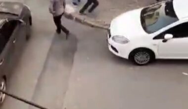 İstanbul’un göbeğinde film sahnelerini aratmayan çatışma anı kamerada: 1 ağır yaralı