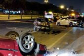 Kartal sahil yolunda 4 araçlı zincirleme trafik kazası: 5 yaralı