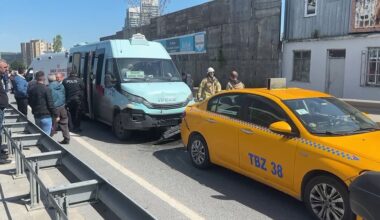 Sarıyer Huzur Mahallesi’nde bir minibüsün taksiye çarpması sonucu, 5 yolcu yaralandı. Olay yerine sağlık ve itfaiye ekipleri sevk edildi.